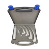 Laringoscopio Luz Convencional Stainless Acero Inoxidable Estuche 5 Palas