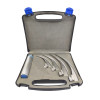 Laringoscopio Luz Convencional Stainless Acero Inoxidable Estuche 4 Palas