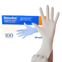 Guantes Latex con Polvo Caja 100 Unids