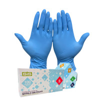 Guantes Nitrilo Azul sin Polvo Caja 100 Unids